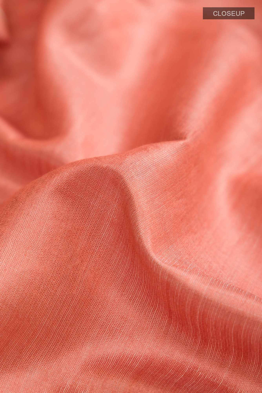 Orange Bhagalpuri Tussar Silk Saree