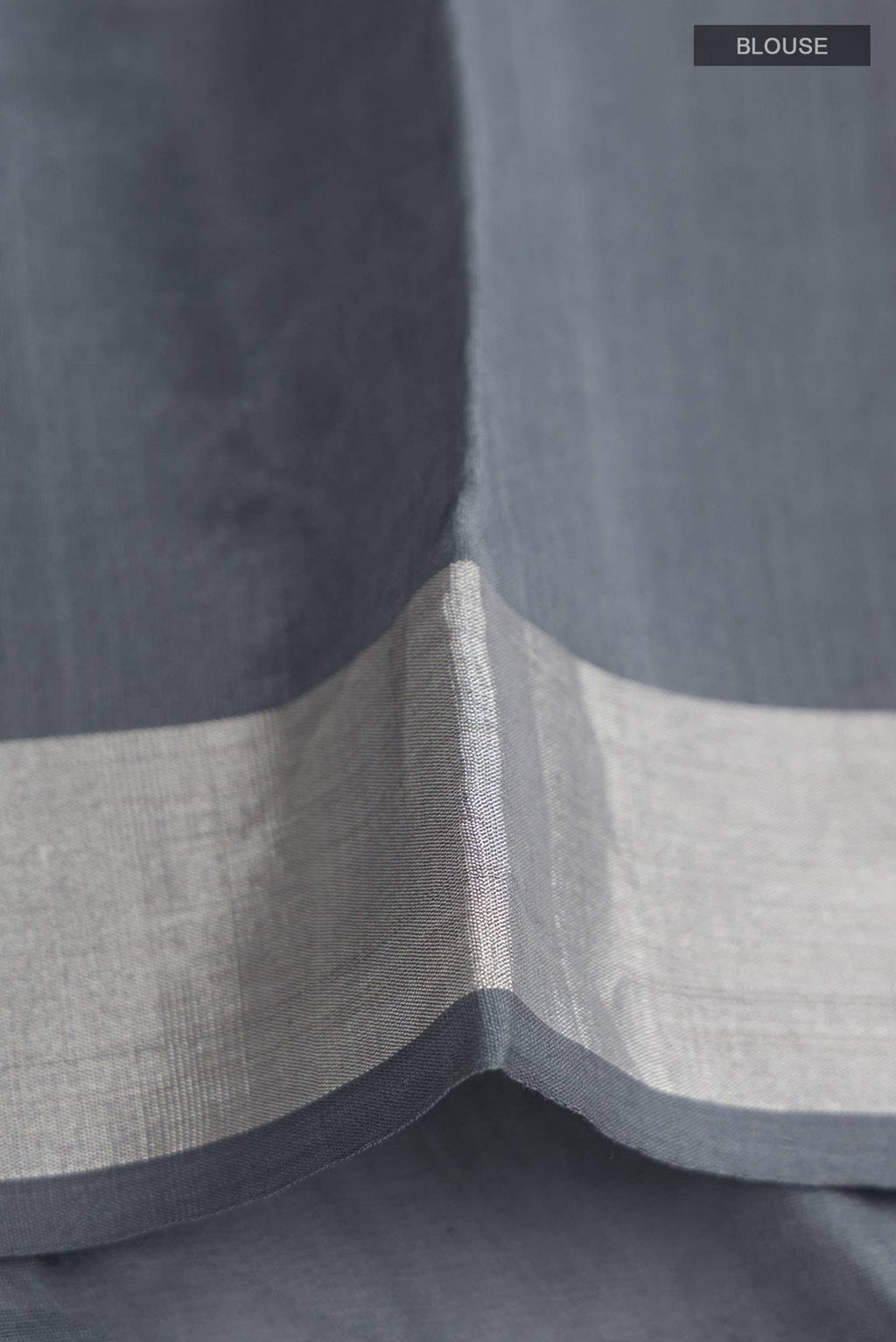 Navya  Grey Chanderi Silk Cotton Saree