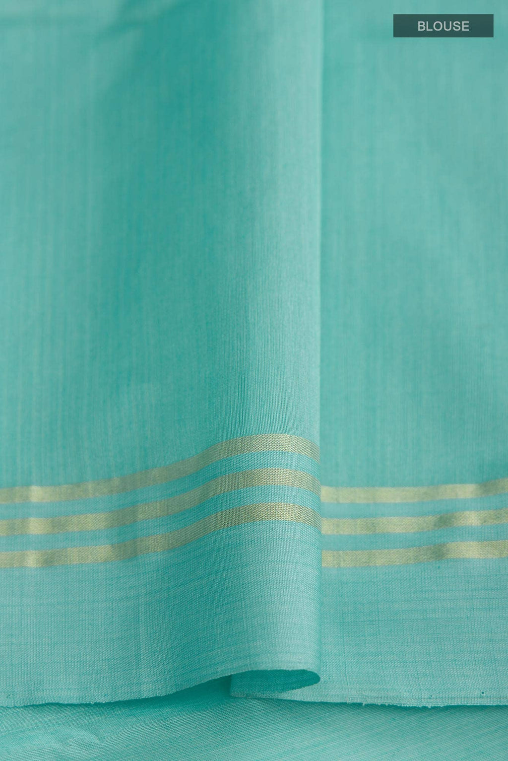 Navya  Teal Chanderi Silk Cotton Saree