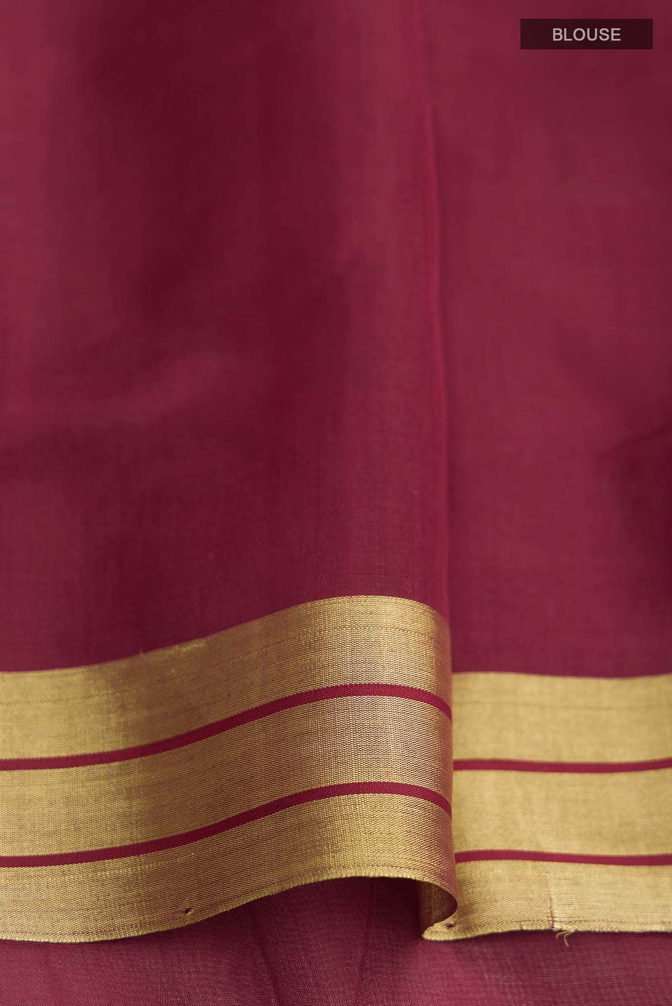 Navya Maroon Chanderi Silk Cotton Saree
