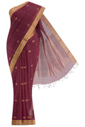 Navya Maroon Chanderi Silk Cotton Saree