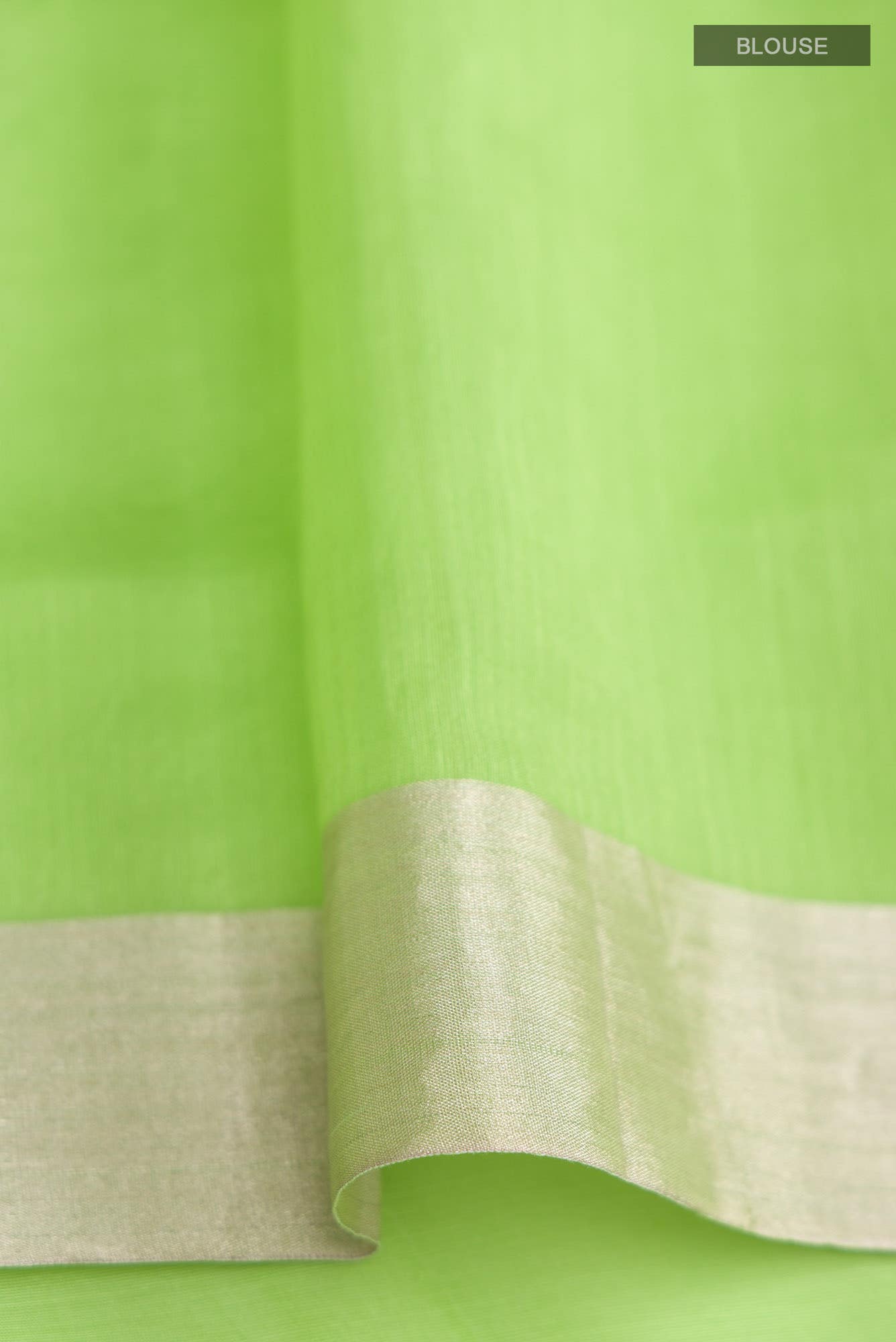 Navya Green Chanderi Silk Cotton Saree