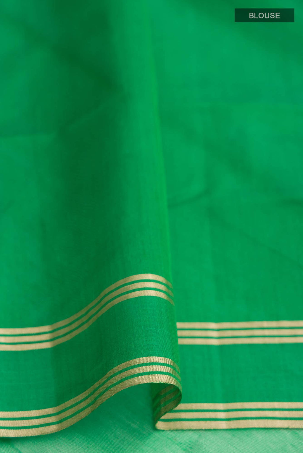 Navya Green Chanderi Silk Cotton Saree
