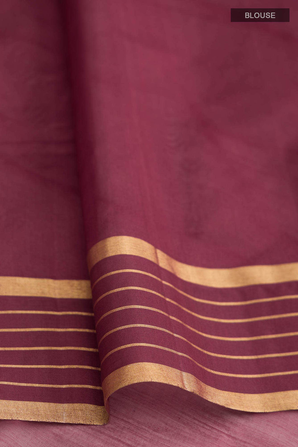 Navya  Maroon Chanderi Silk Cotton Saree