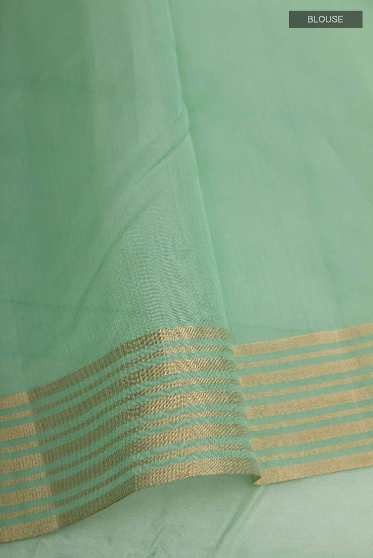 Navya  Green Chanderi Silk Cotton Saree