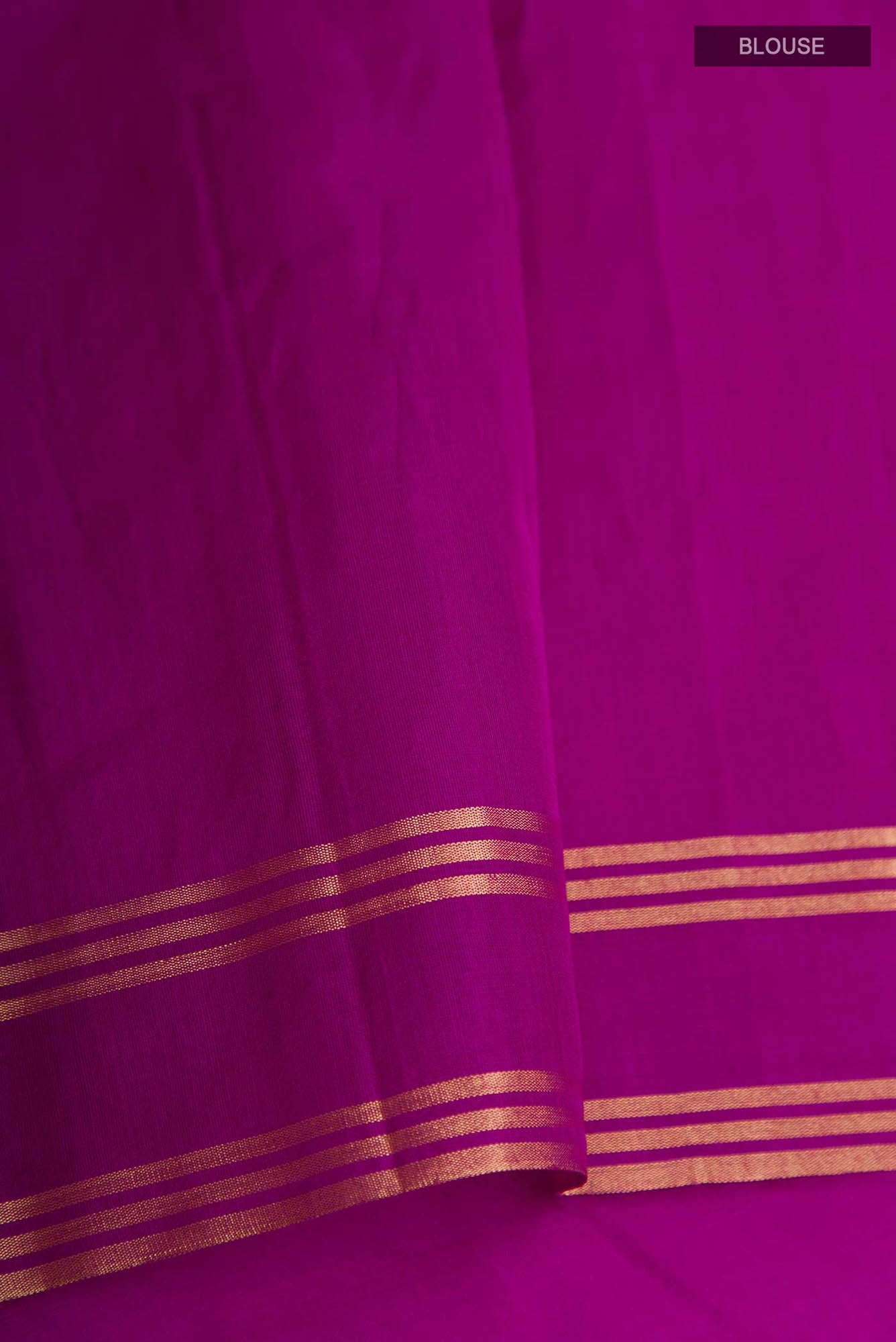 Navya  Magenta Chanderi Silk Cotton Saree
