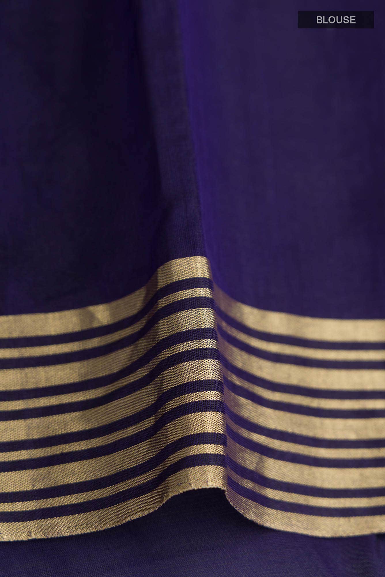 Navya Navy Blue Chanderi Silk Cotton Saree