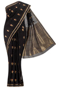 Navya Black Chanderi Silk Cotton Saree