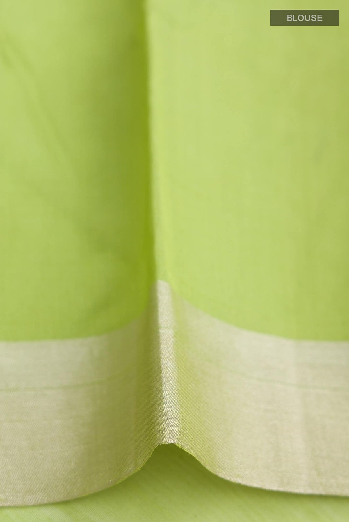 Navya  Green Chanderi Silk Cotton Saree