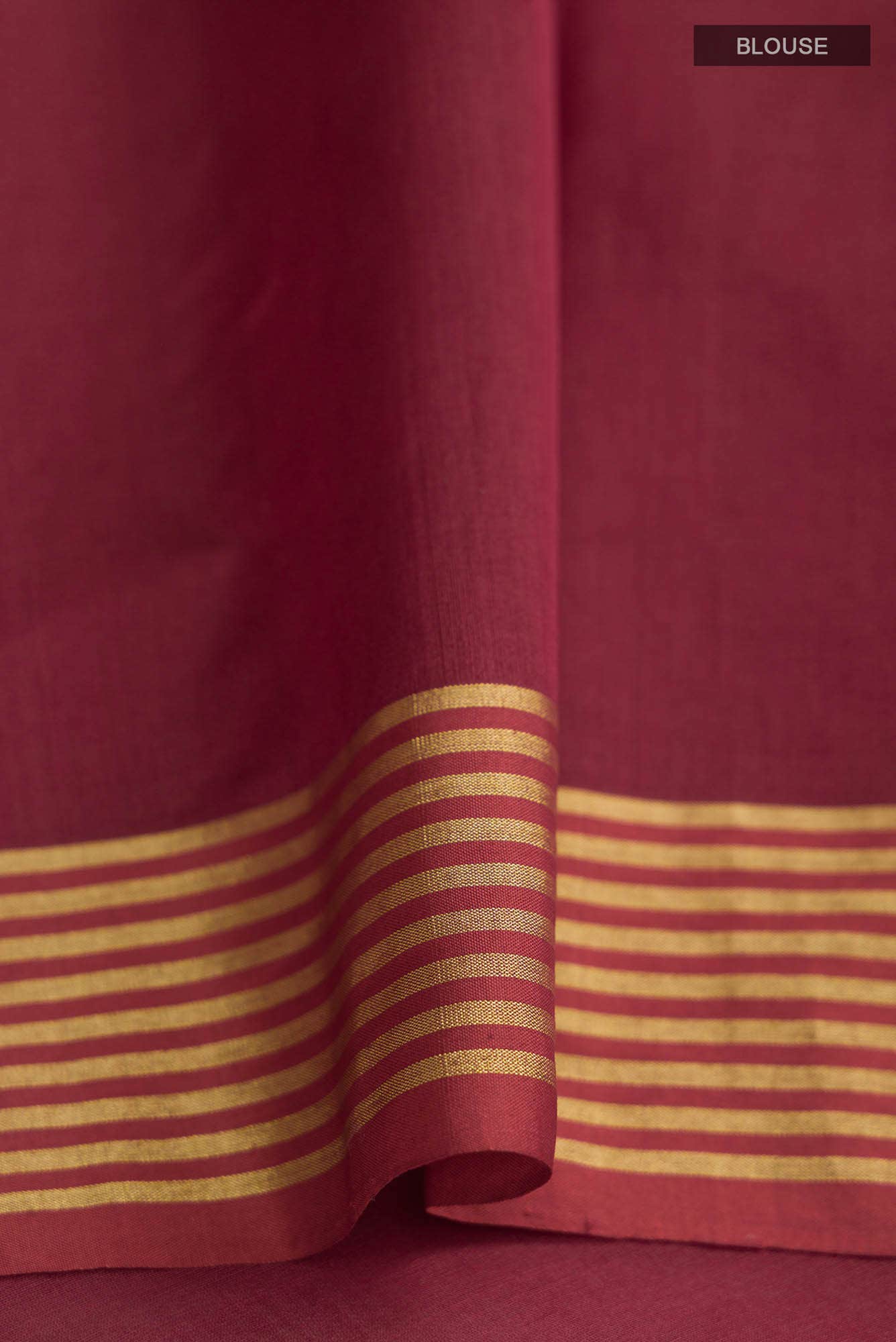 Navya  Maroon Chanderi Silk Cotton Saree