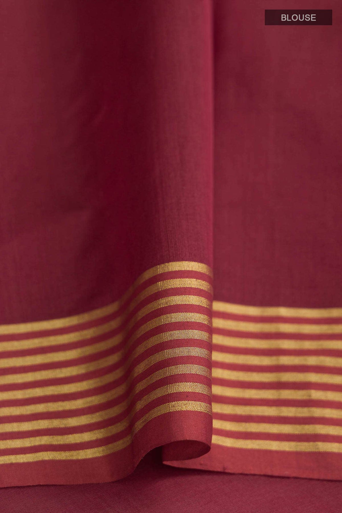 Navya  Maroon Chanderi Silk Cotton Saree