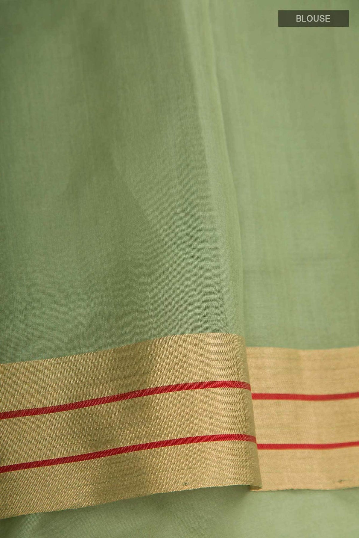 Navya  Green Chanderi Silk Cotton Saree