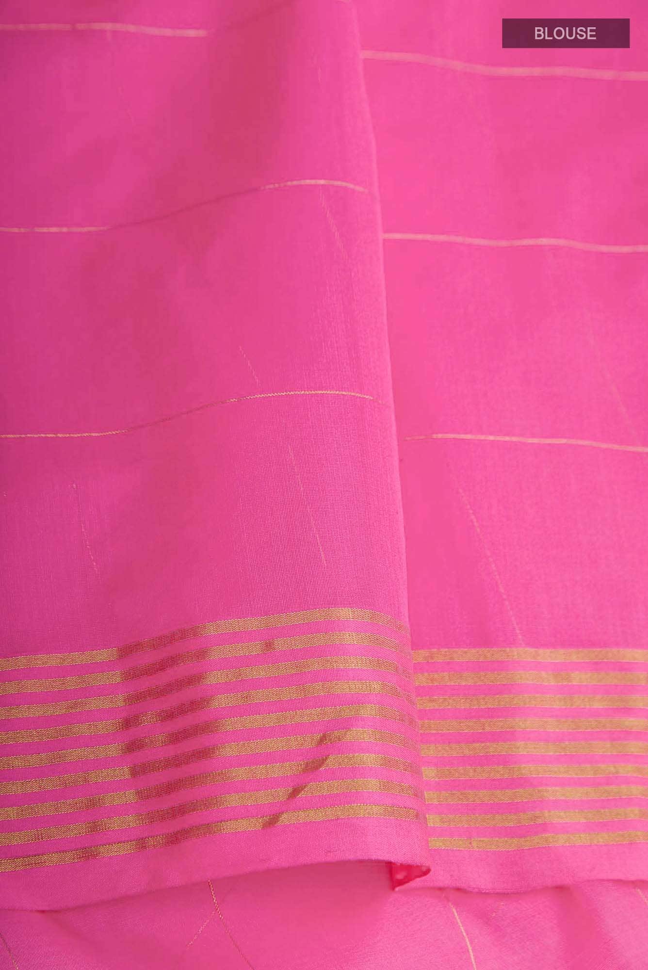 Navya  Pink Chanderi Silk Cotton Saree