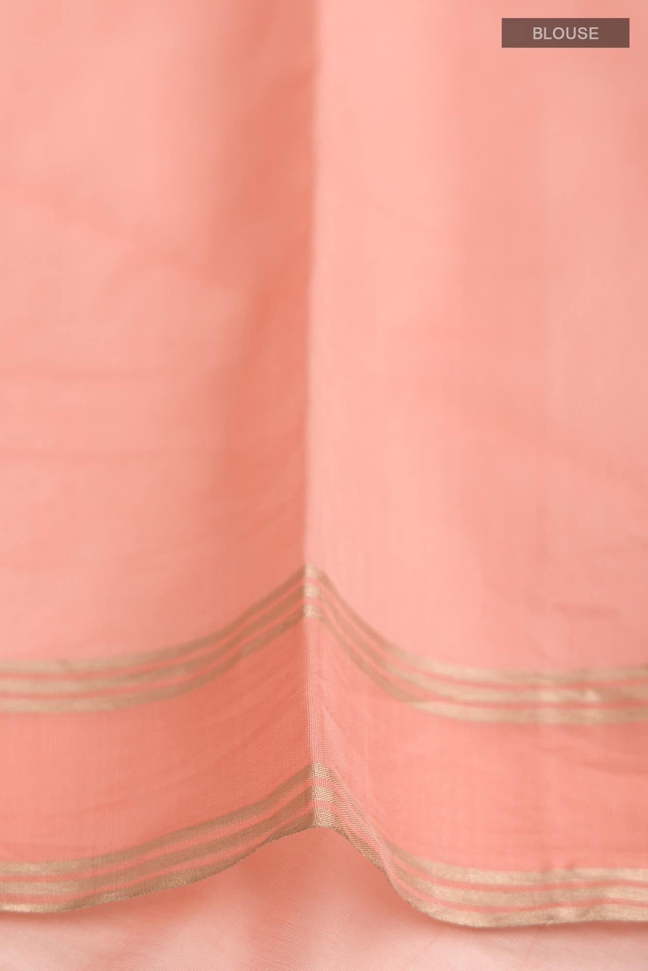 Navya Peach Chanderi Silk Cotton Saree