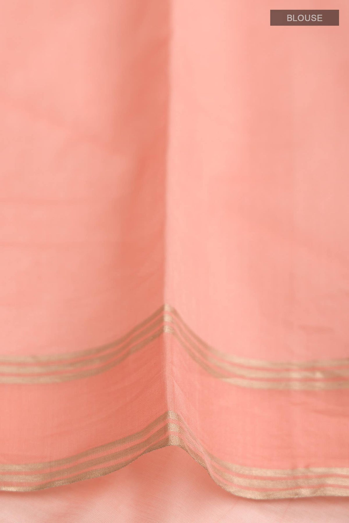 Navya Peach Chanderi Silk Cotton Saree