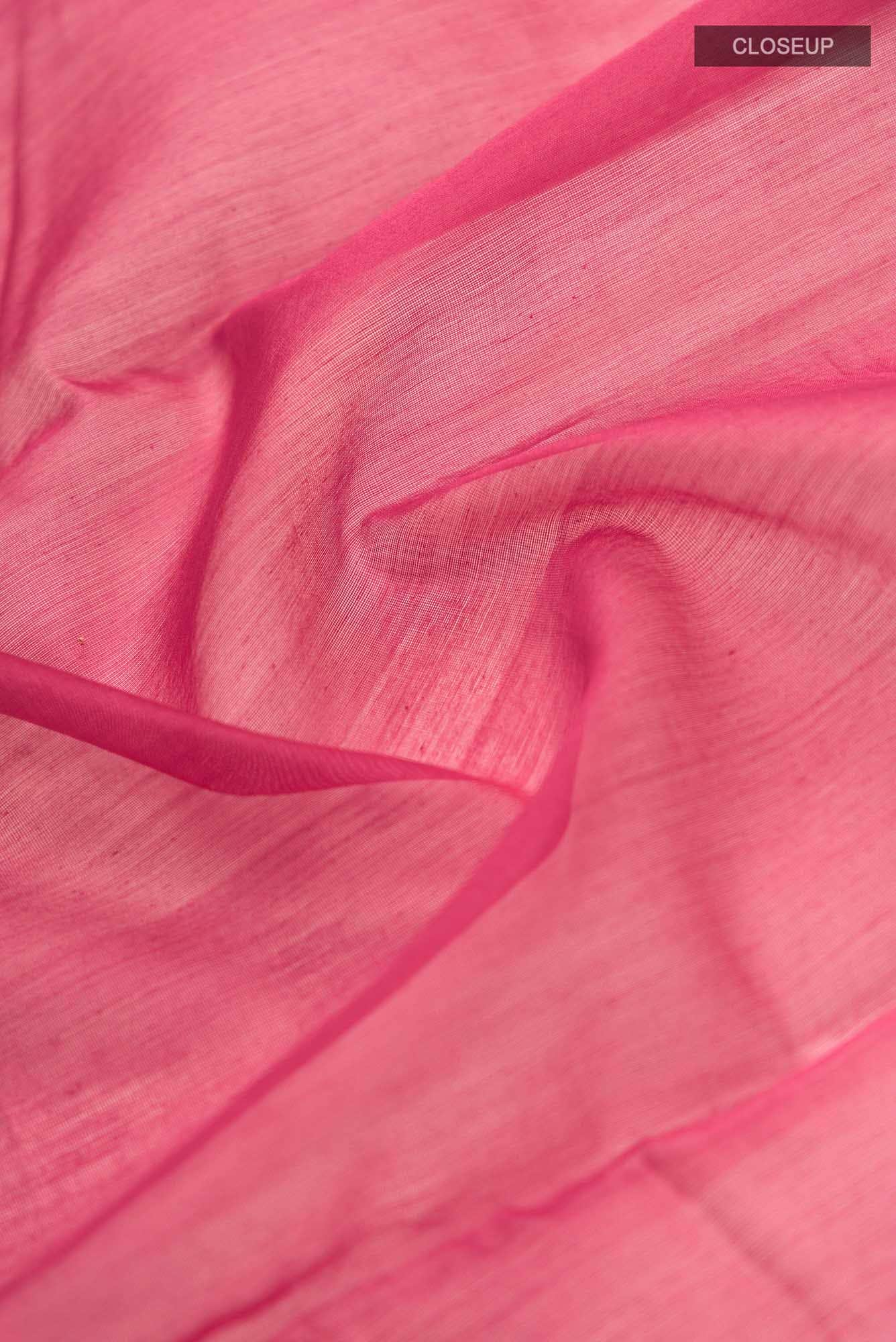 Navya  Coral Chanderi Silk Cotton Saree