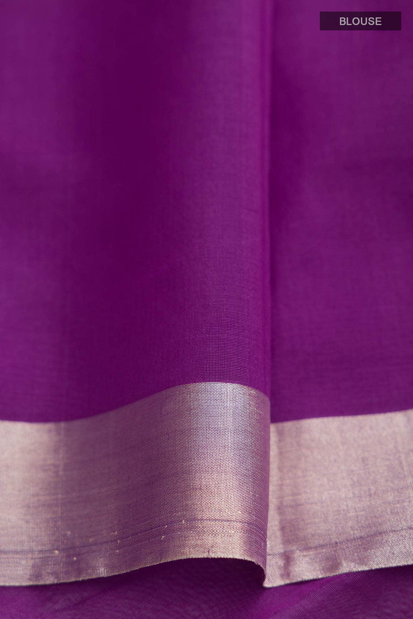 Navya  Magenta Chanderi Silk Cotton Saree