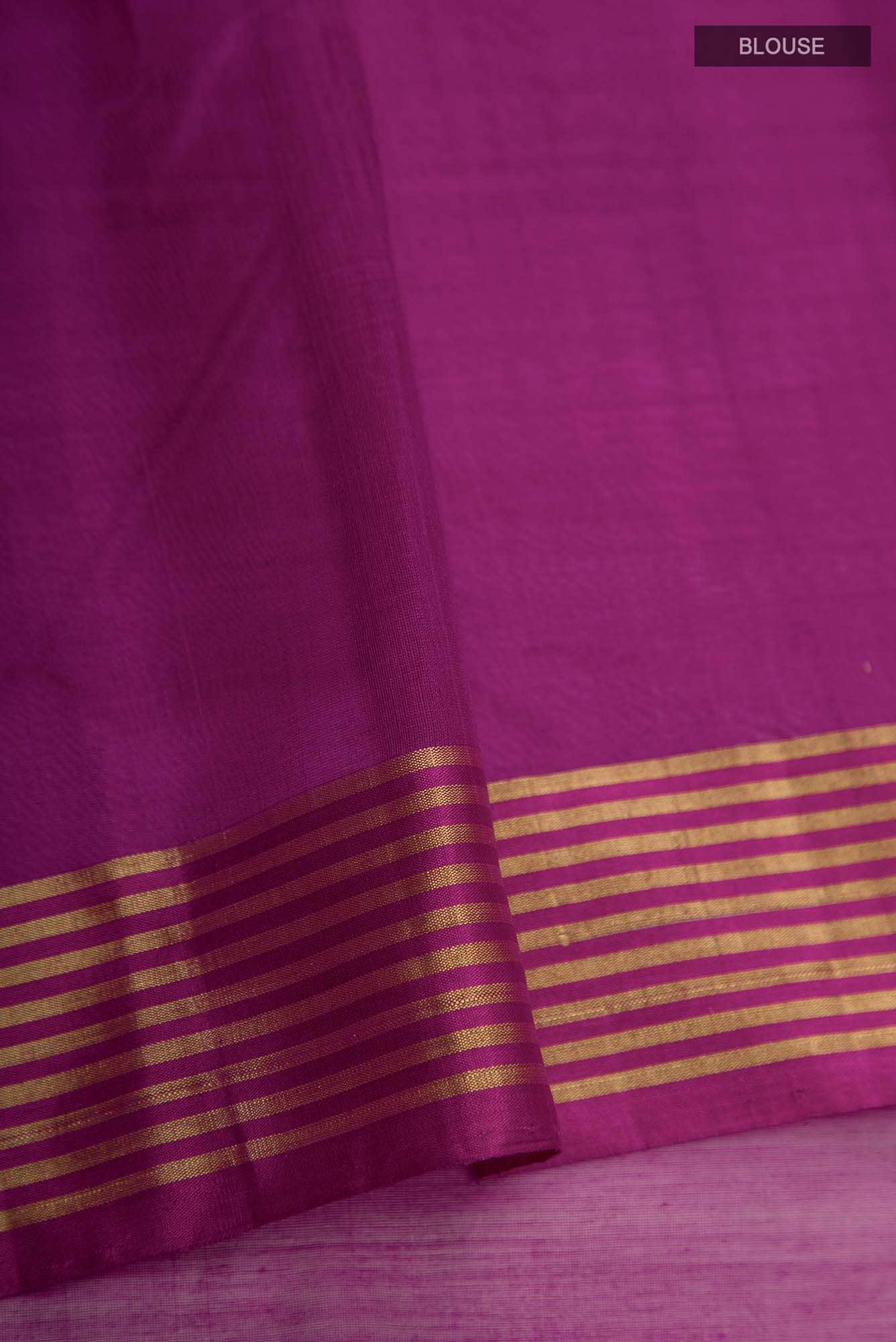 Navya  Magenta Chanderi Silk Cotton Saree