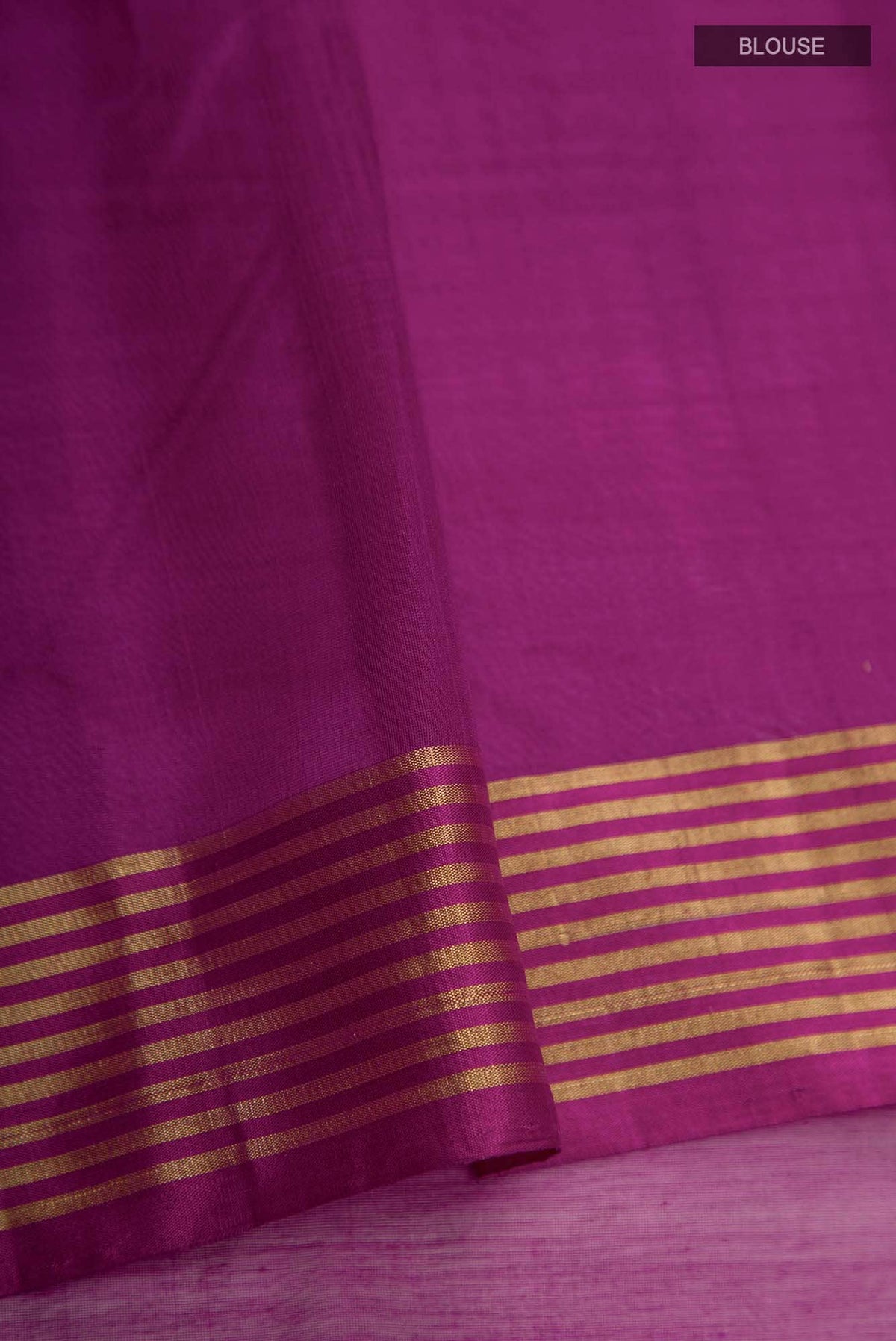 Navya  Magenta Chanderi Silk Cotton Saree