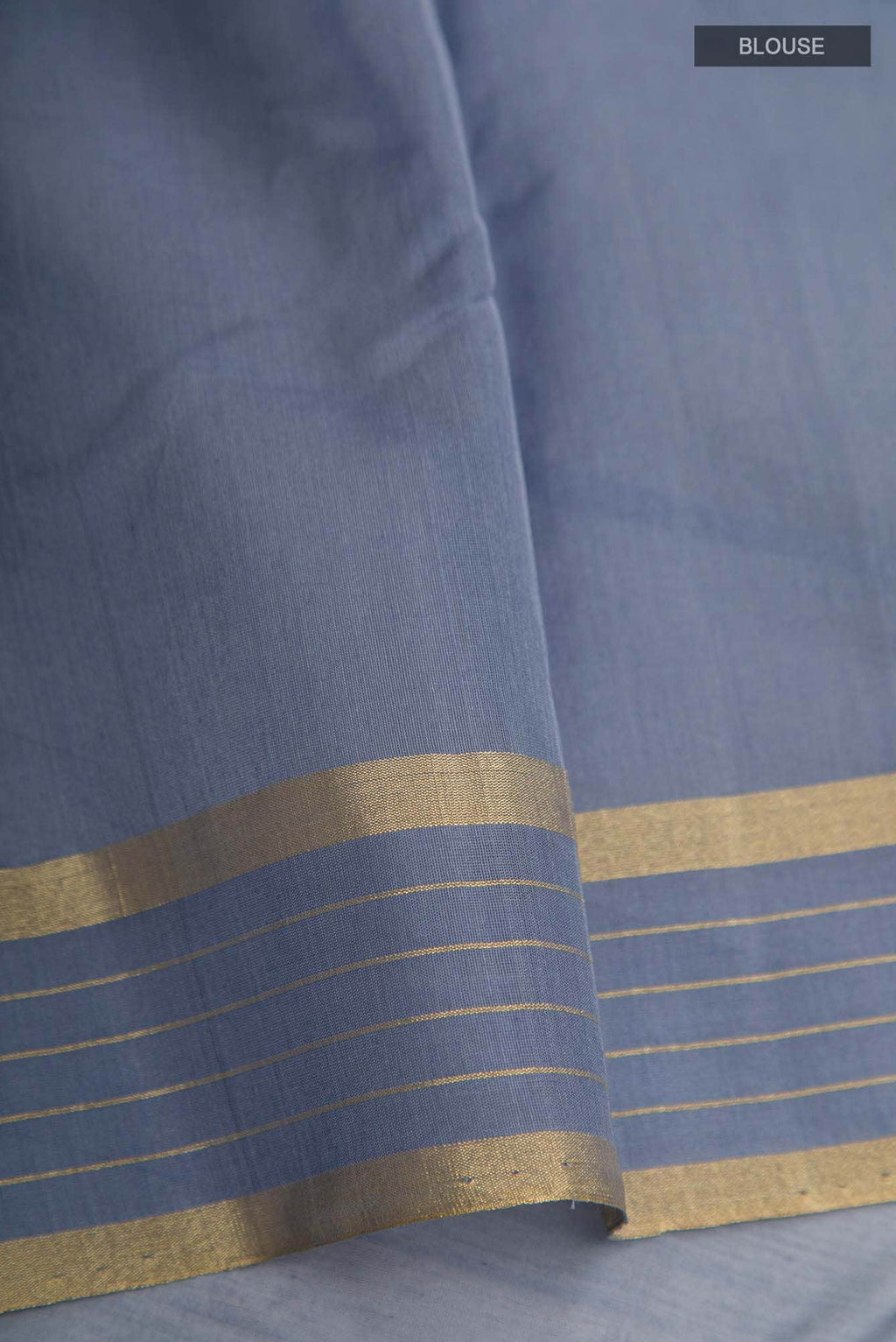 Navya  Grey Chanderi Silk Cotton Saree