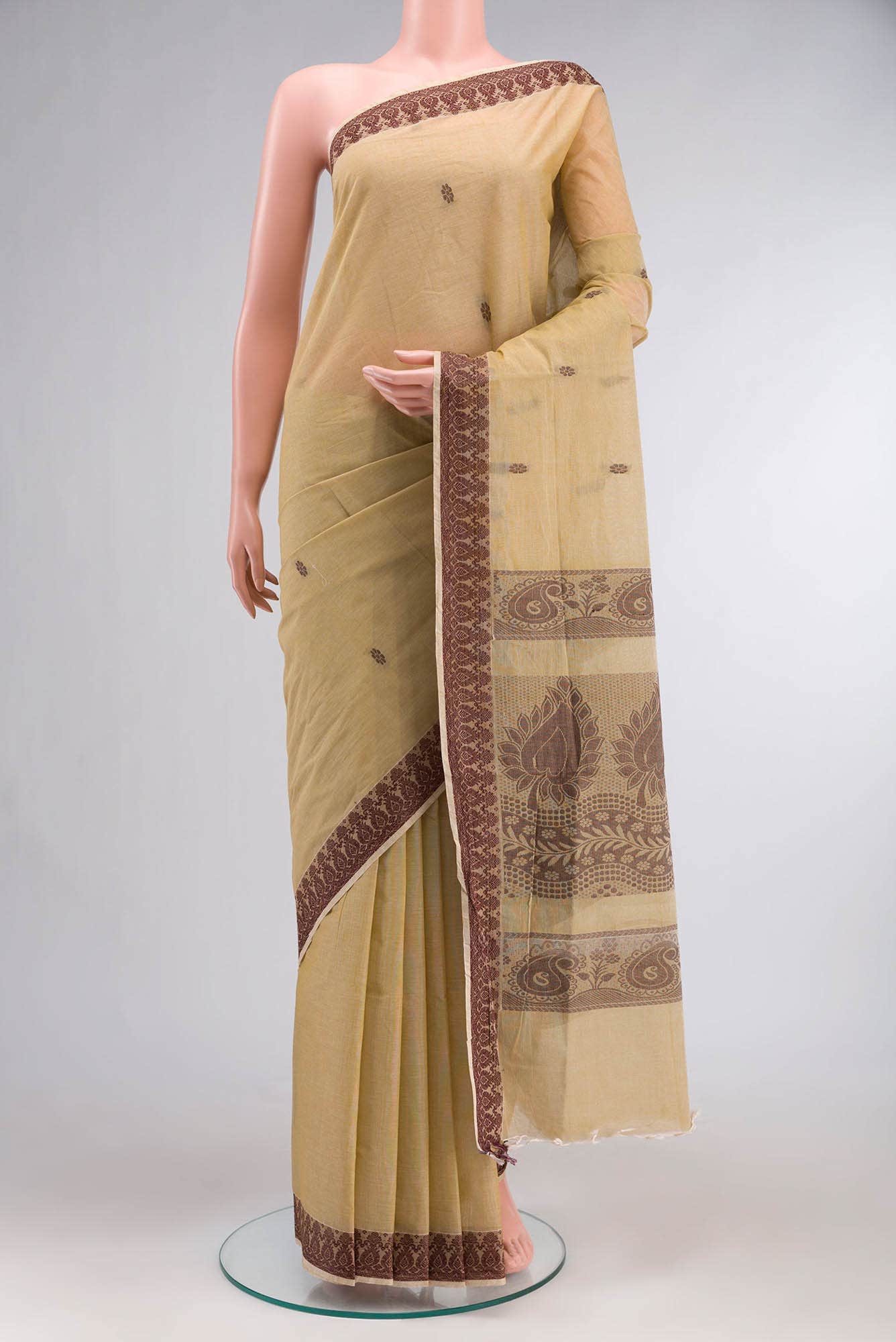 Green Coimbatore Cotton Saree