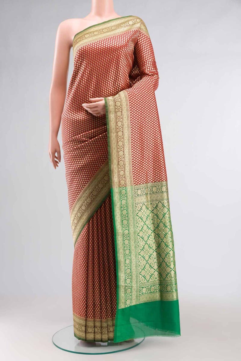 Maroon Banarasi  Saree