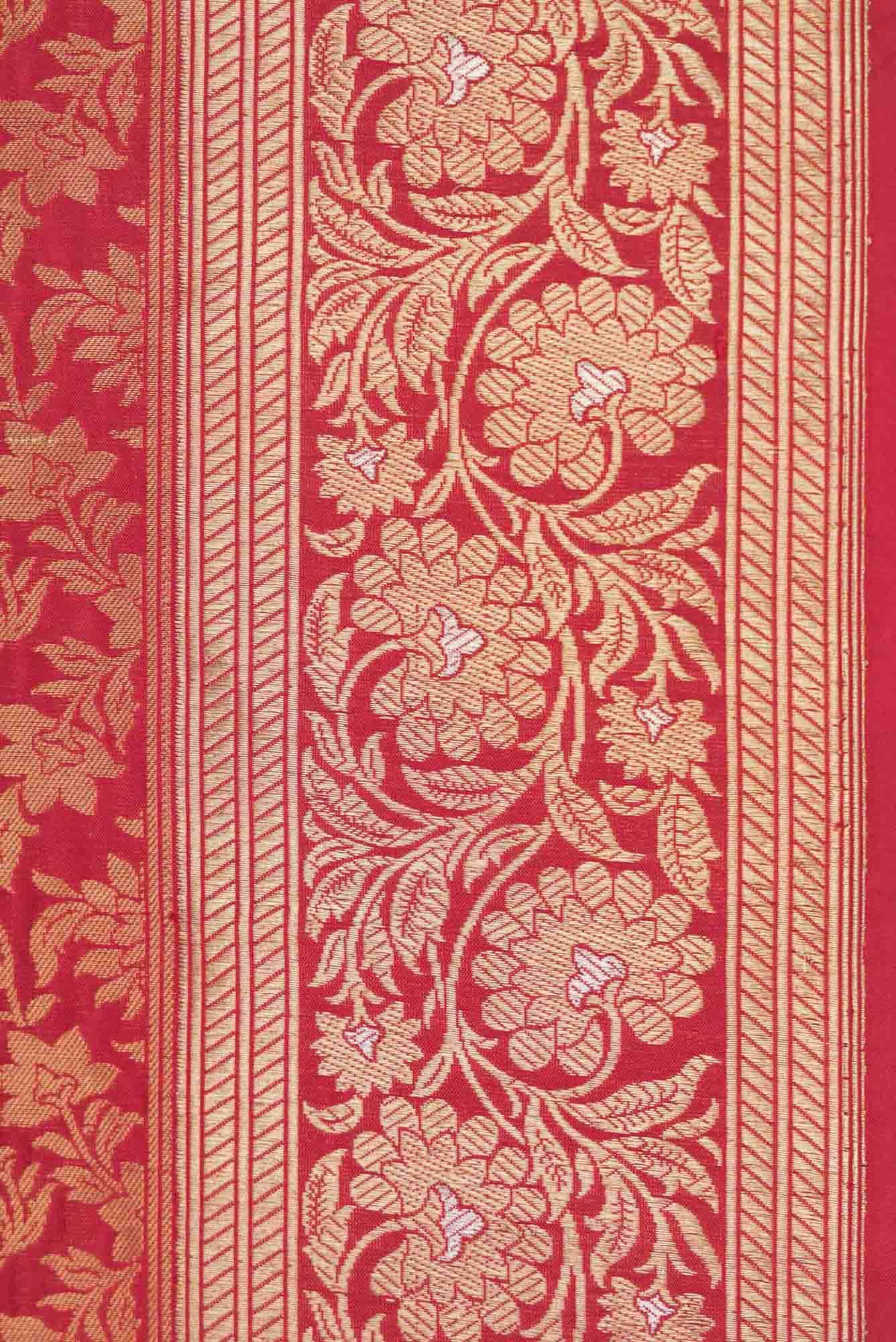 Heer-Red Banarasi Silk Saree