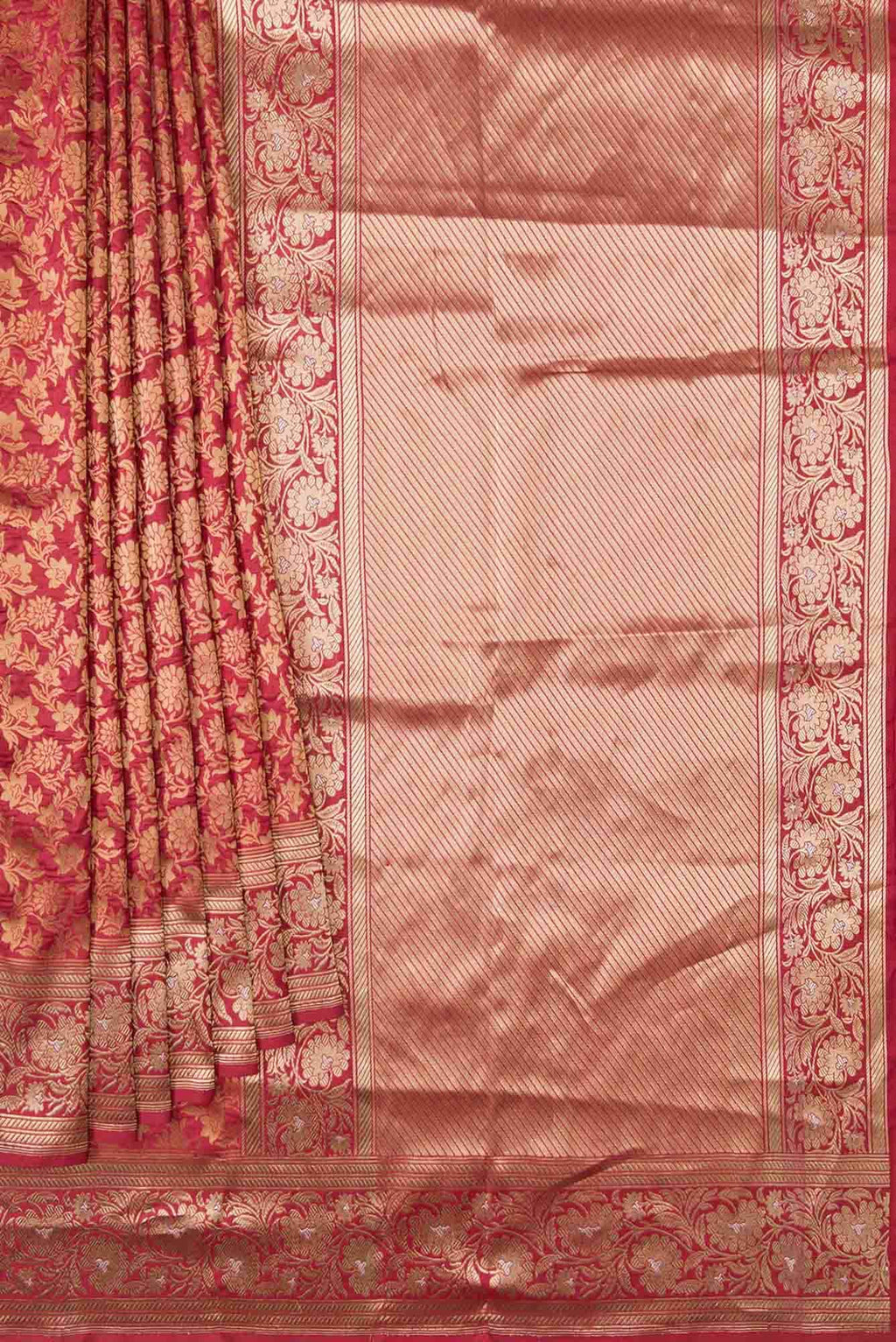 Heer-Red Banarasi Silk Saree