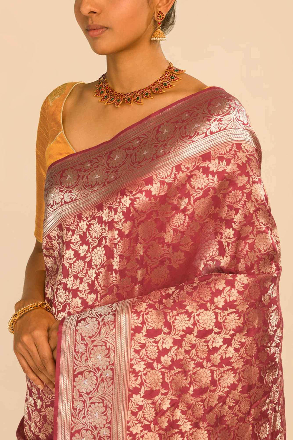 Heer-Red Banarasi Silk Saree