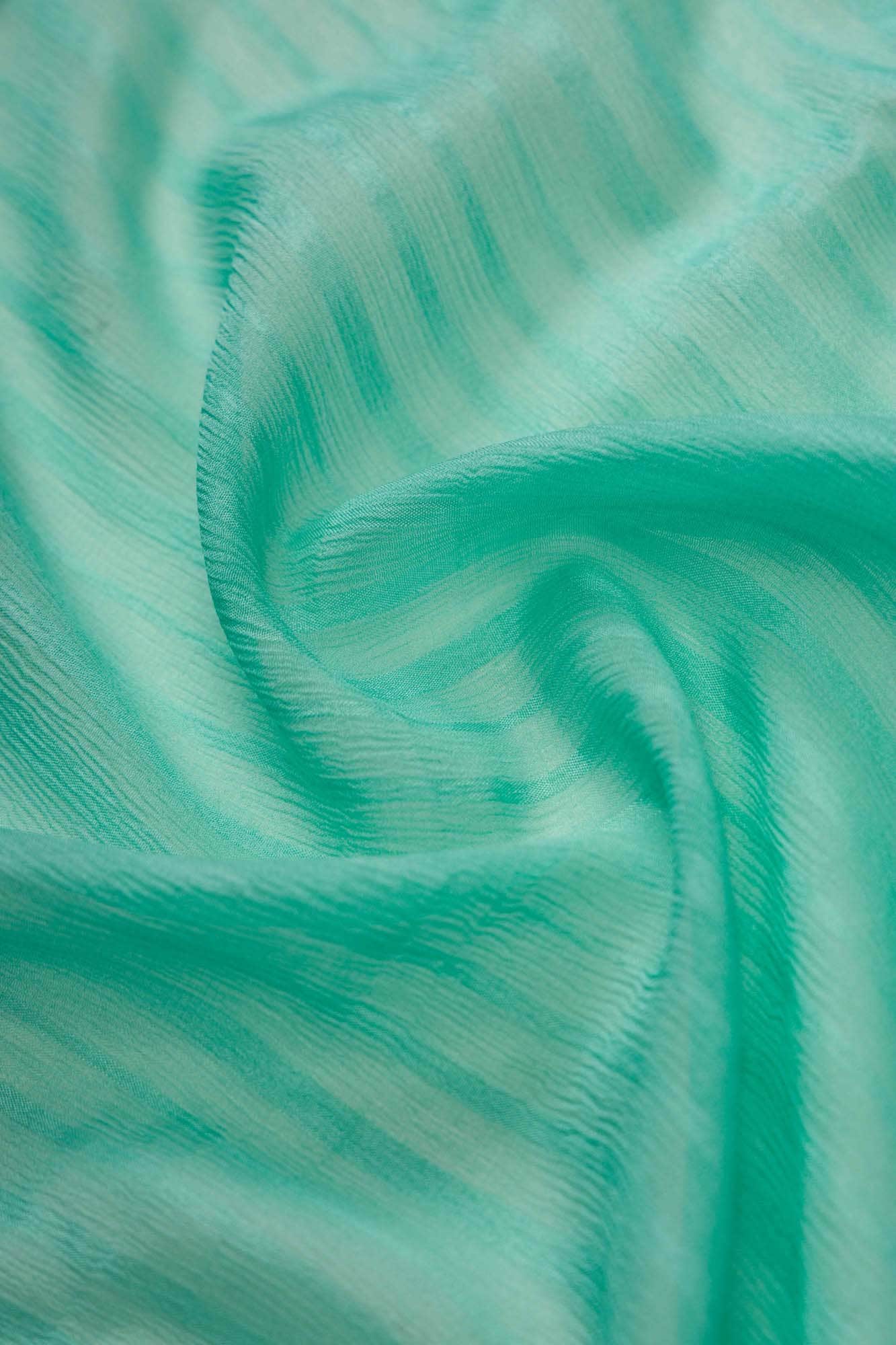 Blue Mysore Chiffon Silk Saree