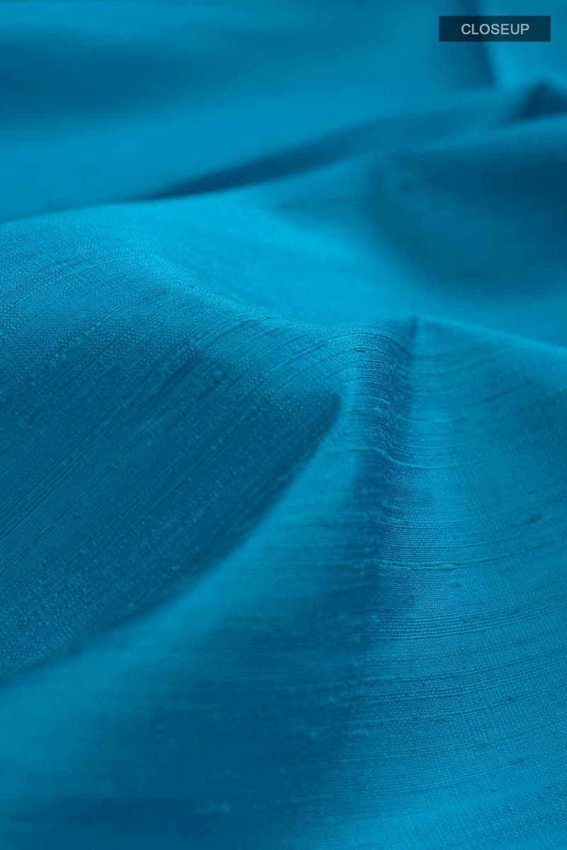 Blue Raw Silk Saree
