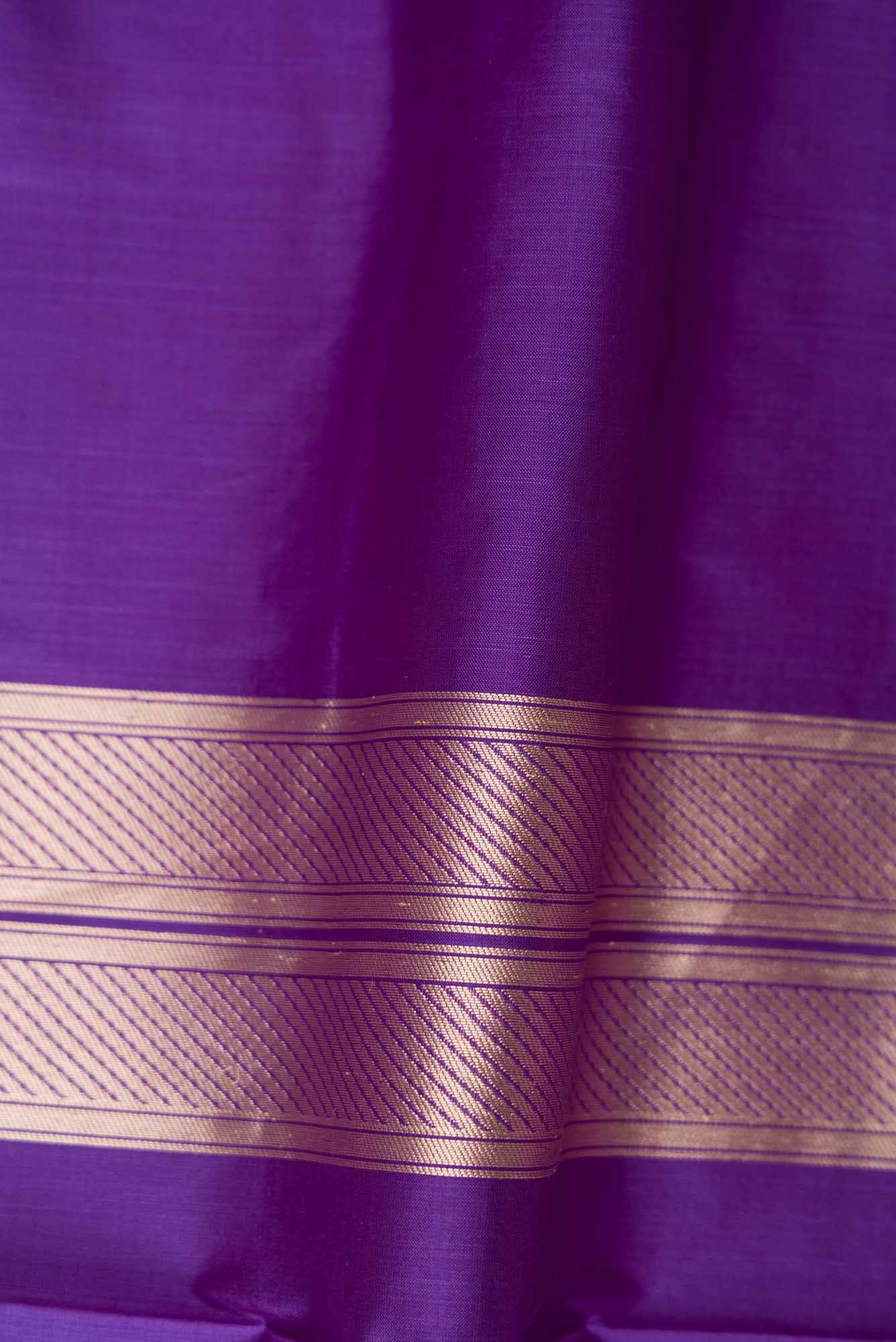 Mahika-Purple Banarasi Silk Saree