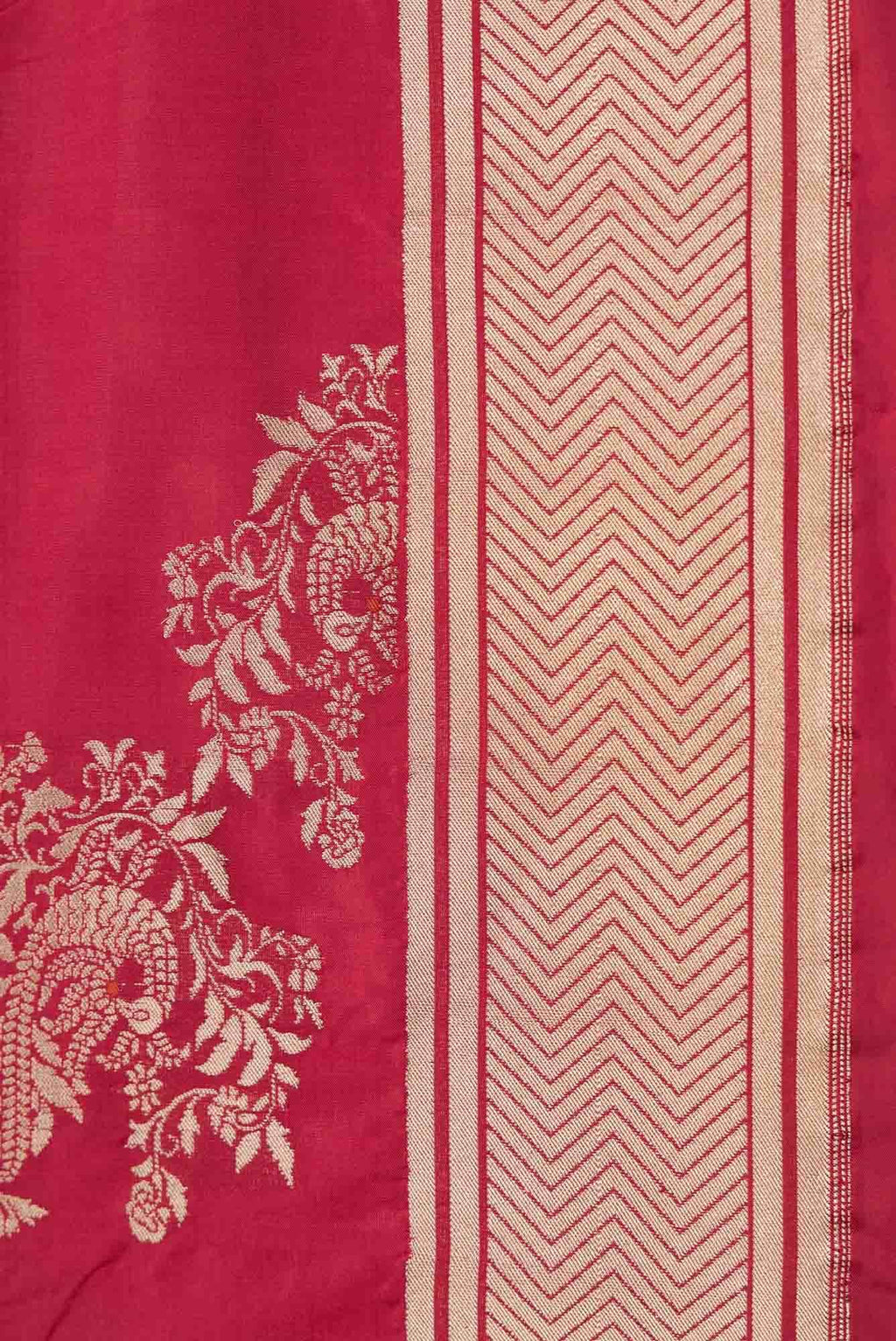Lekha-Red Banarasi Silk Saree