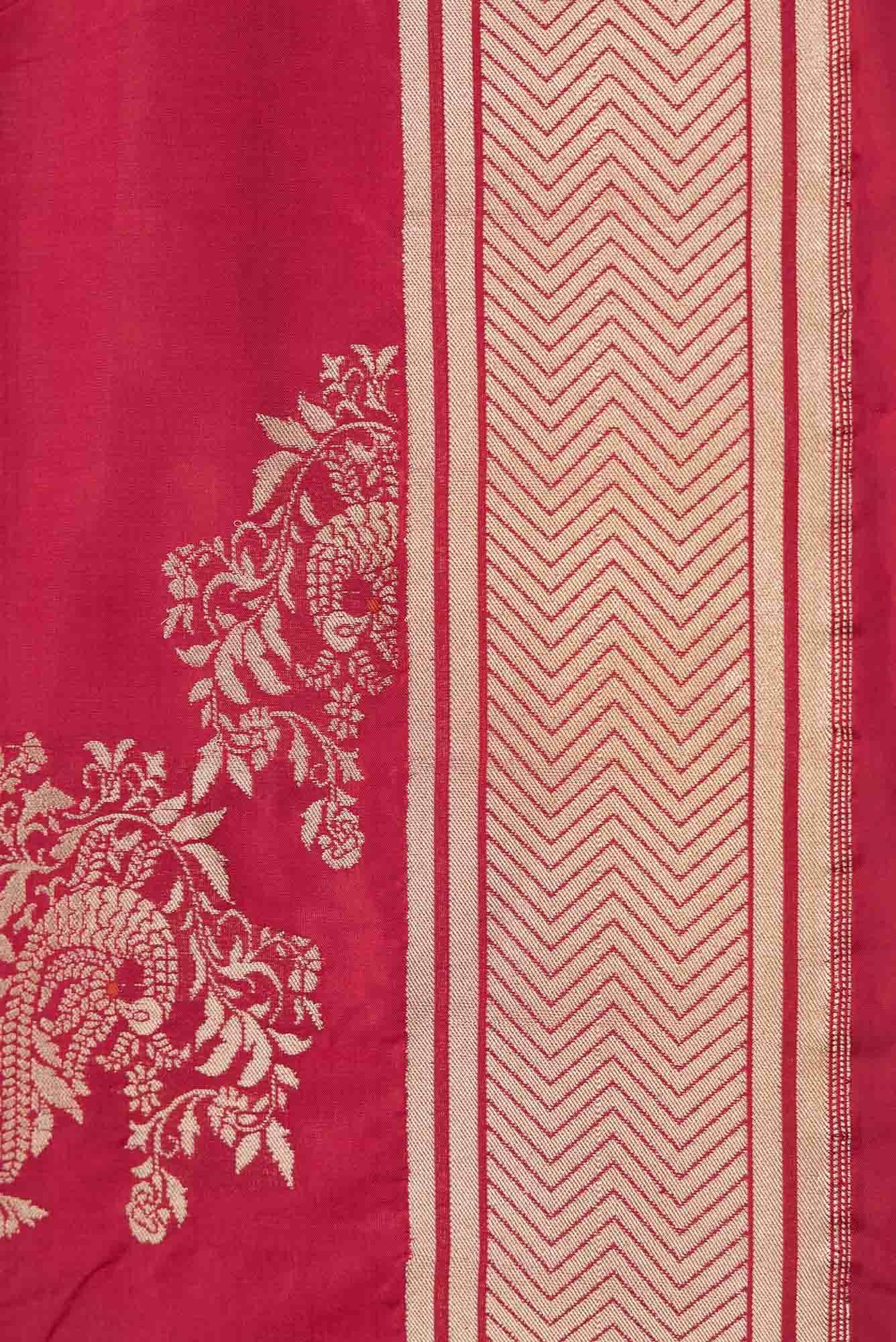 Lekha-Red Banarasi Silk Saree
