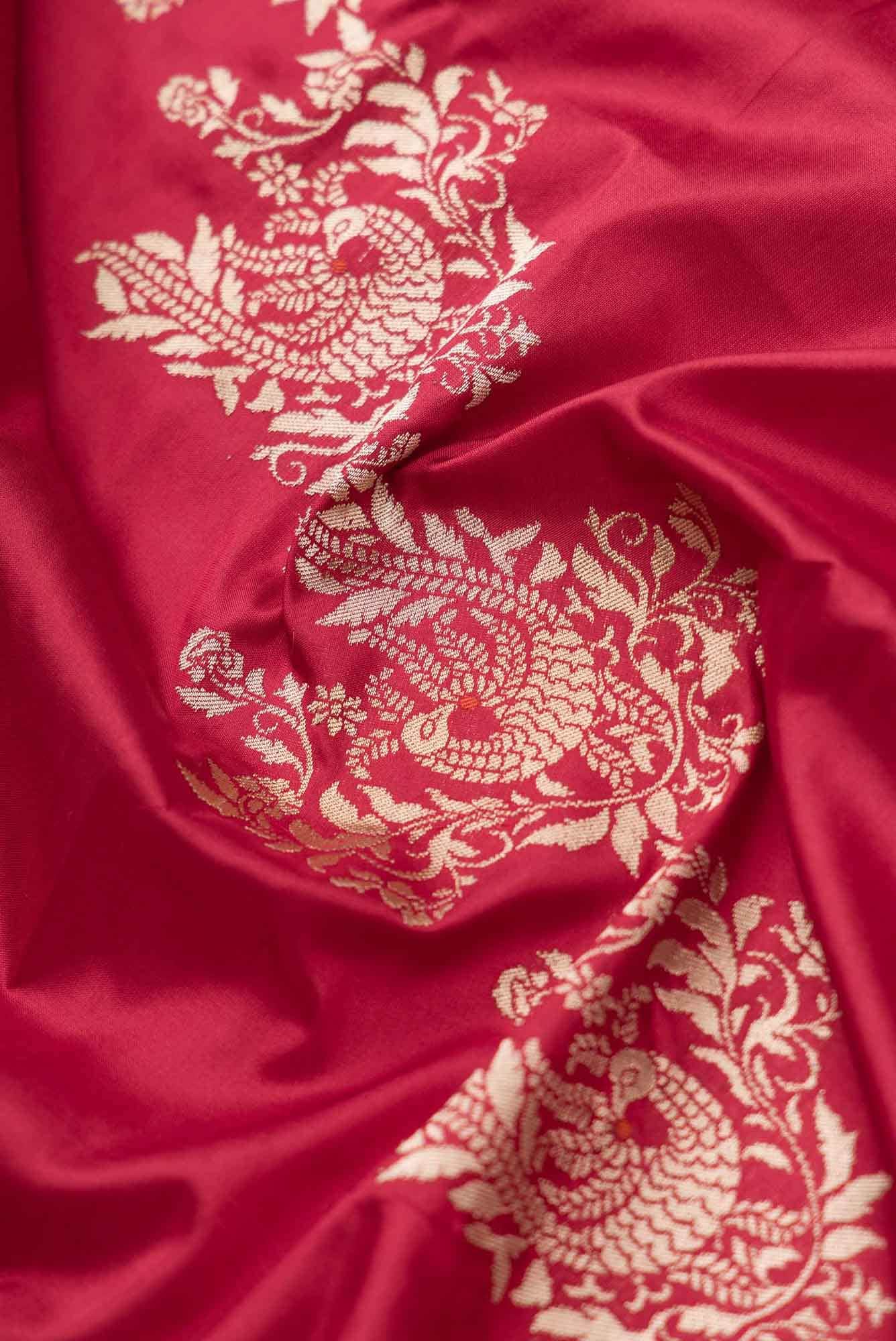 Lekha-Red Banarasi Silk Saree