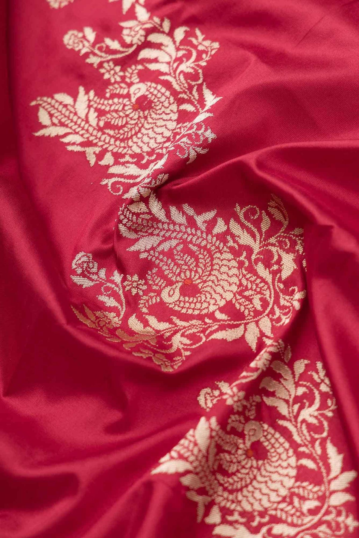 Lekha-Red Banarasi Silk Saree