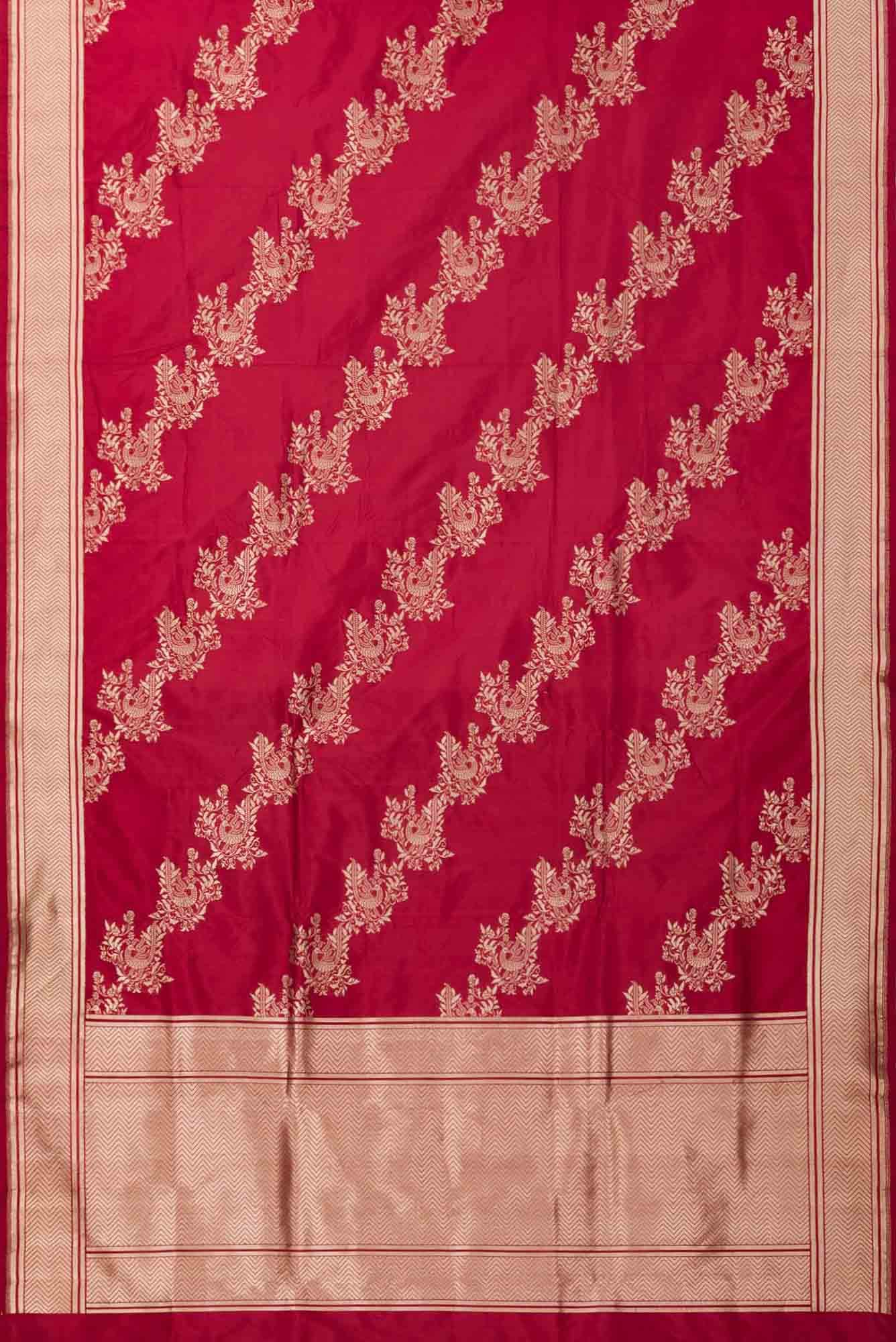 Lekha-Red Banarasi Silk Saree