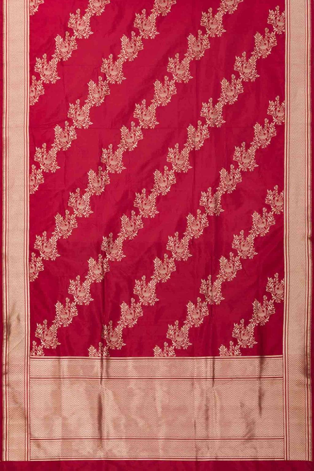 Lekha-Red Banarasi Silk Saree