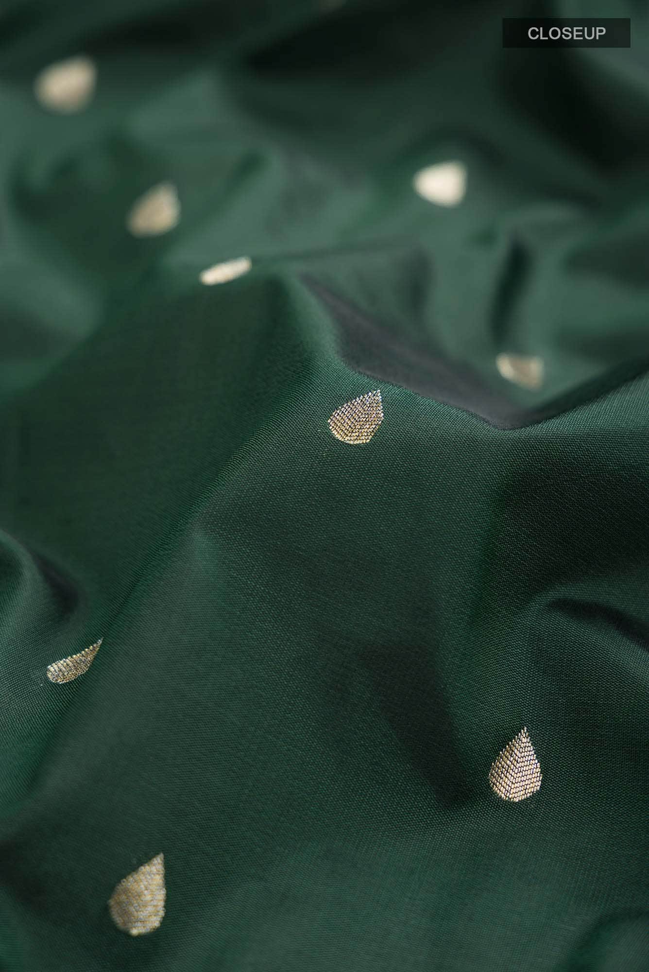 Green Blended Banarasi Tussar Silk Saree