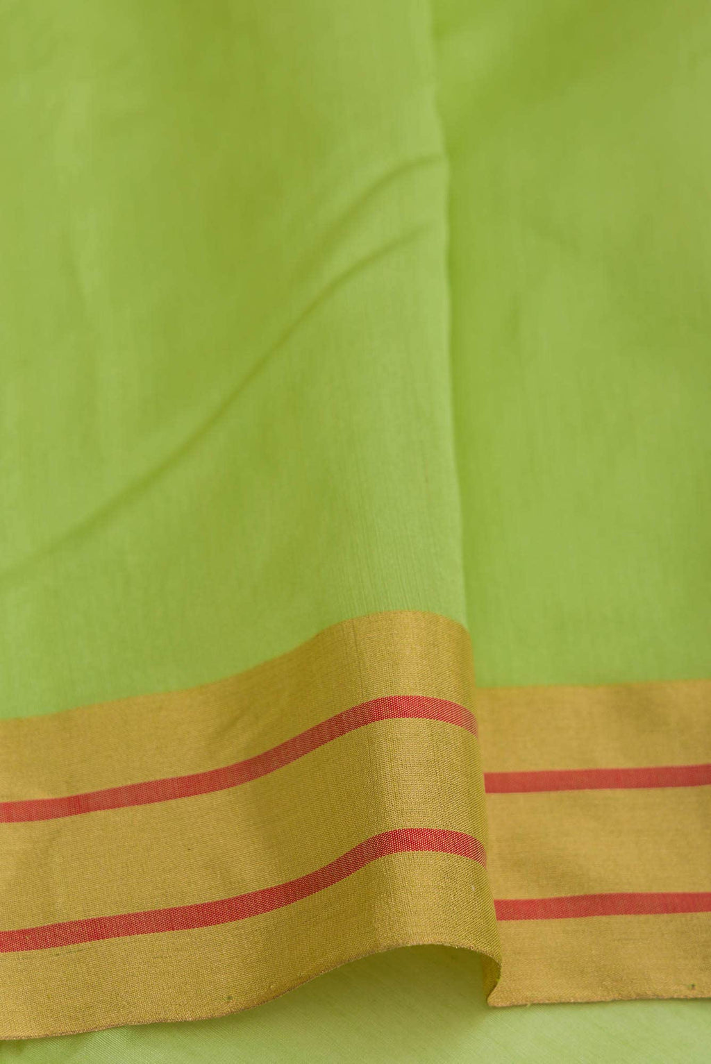 Green Chanderi Silk Cotton Saree