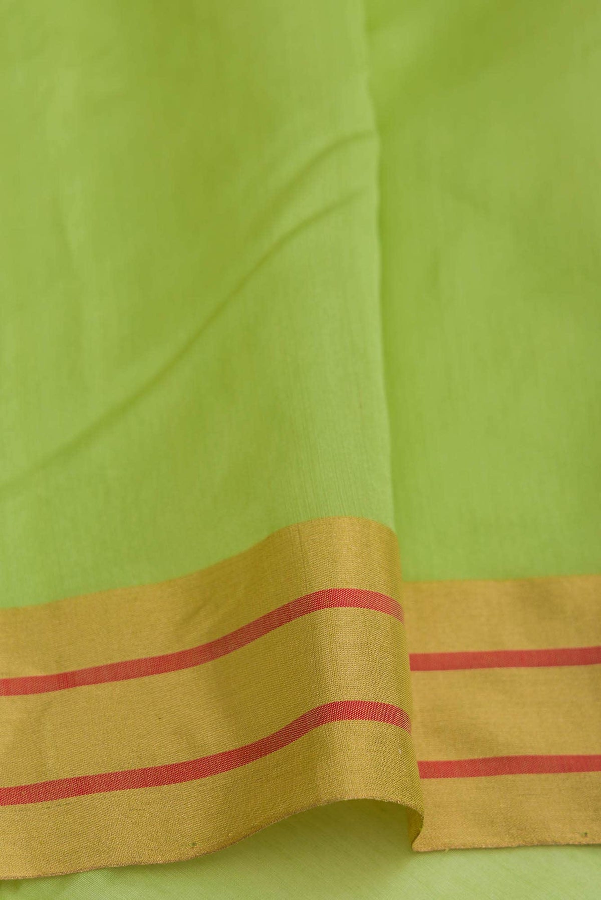 Green Chanderi Silk Cotton Saree