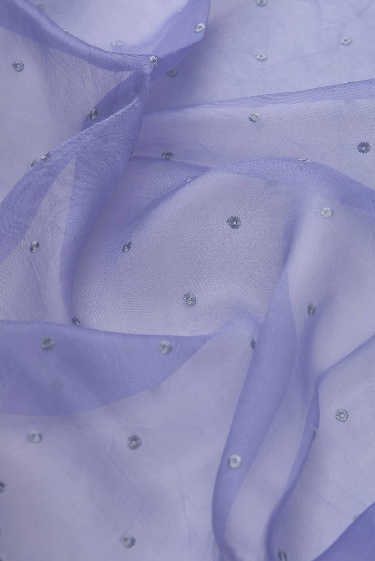 Lovelace Blue floral design saree from Embroidered Romance Collection by Nalli