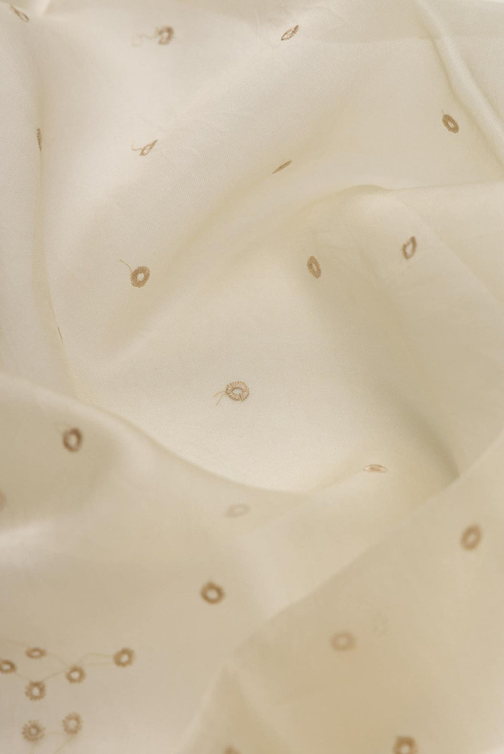 Lovelace Cream floral design saree from Embroidered Romance Collection by Nalli