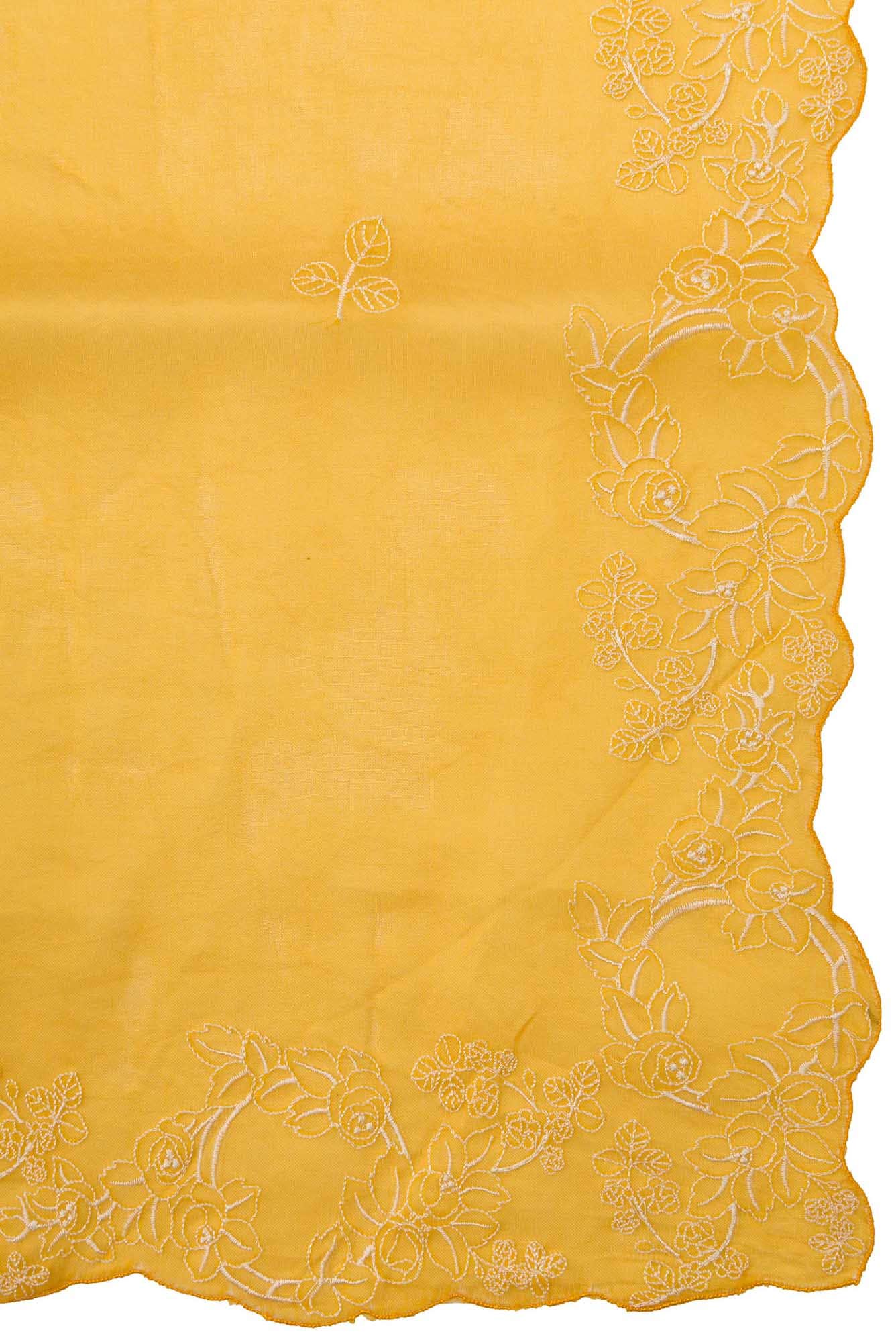 Day dreams Yellow floral design saree from Embroidered Romance Collection by Nalli