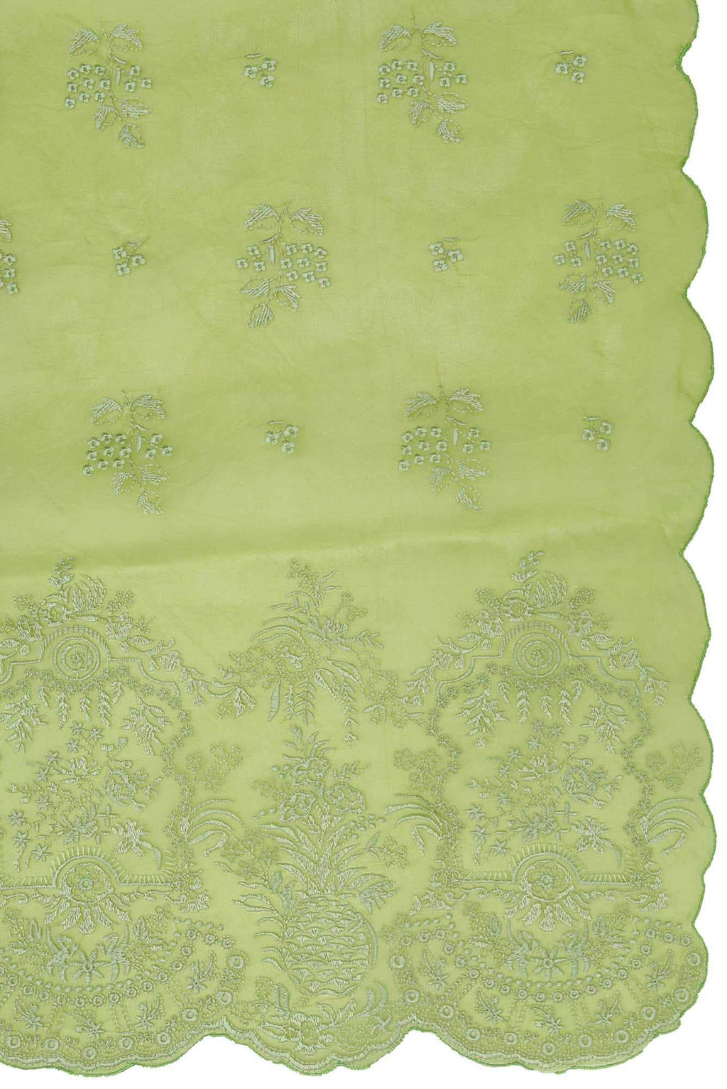 Passion Paradise Green floral design saree from Embroidered Romance Collection by Nalli