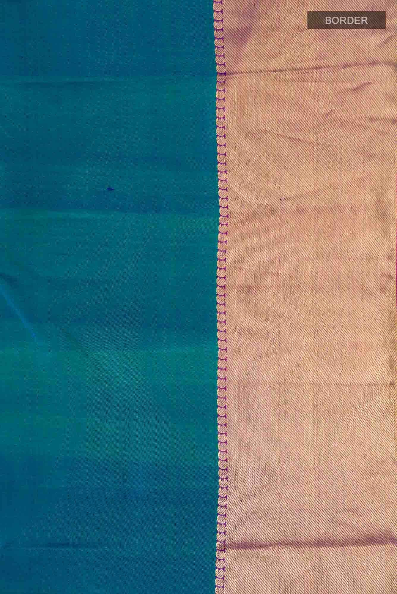 Blue Kanchipuram Silk Saree