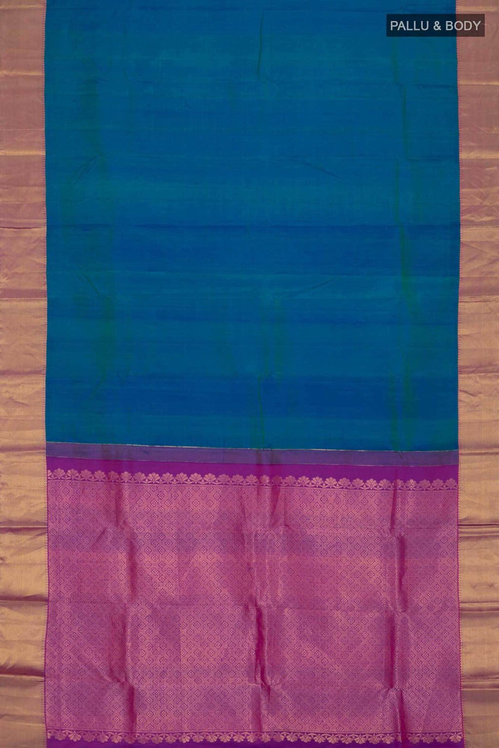 Blue Kanchipuram Silk Saree