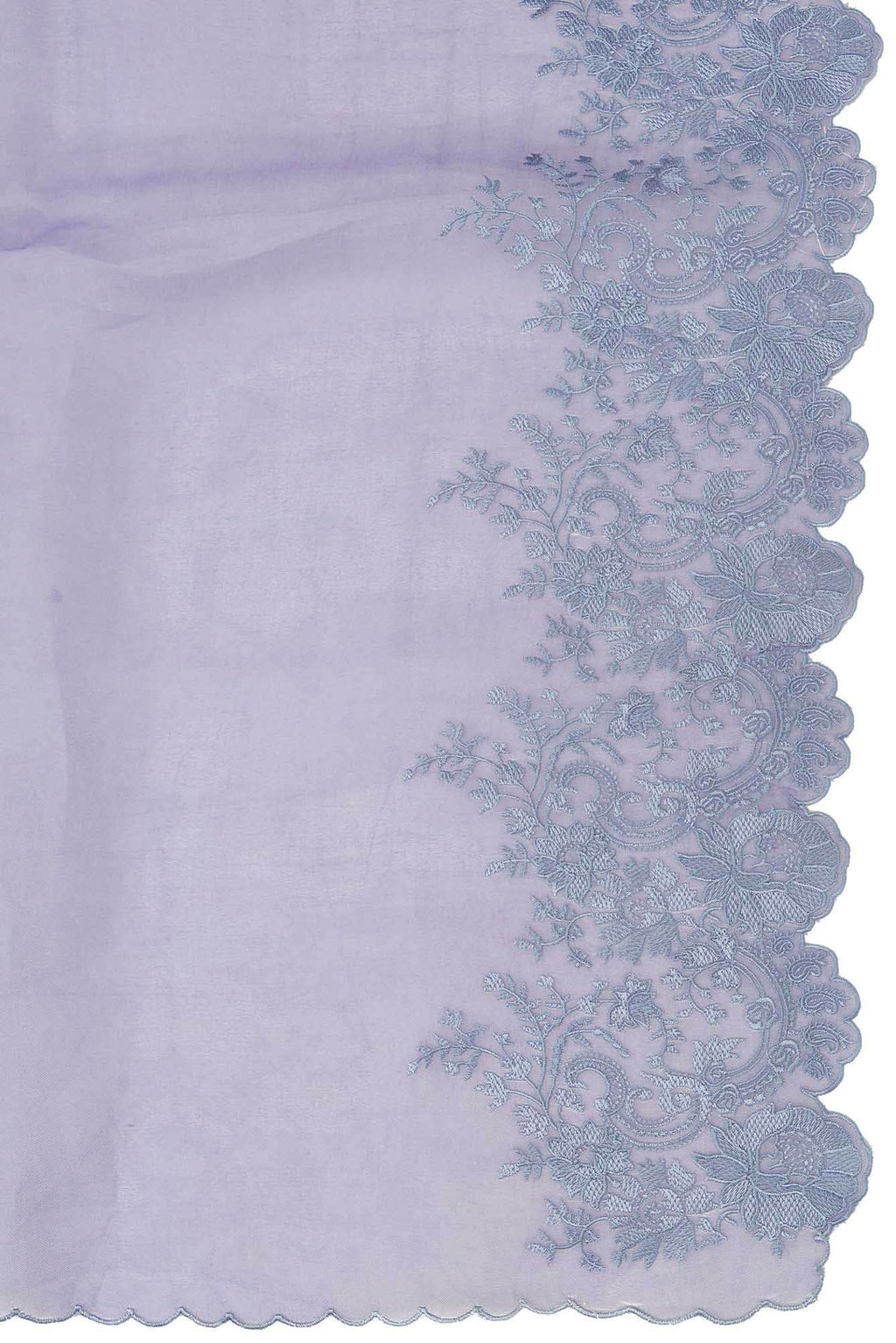 Harmonia Lavender floral design saree from Embroidered Romance Collection by Nalli