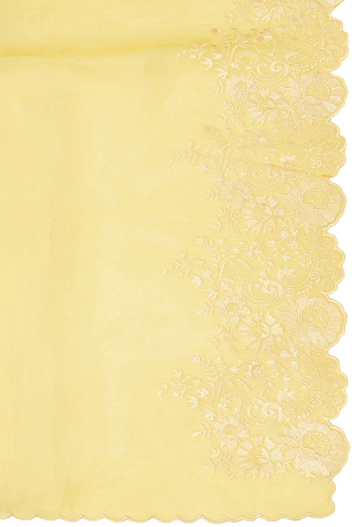 Harmonia Yellow floral design saree from Embroidered Romance Collection by Nalli