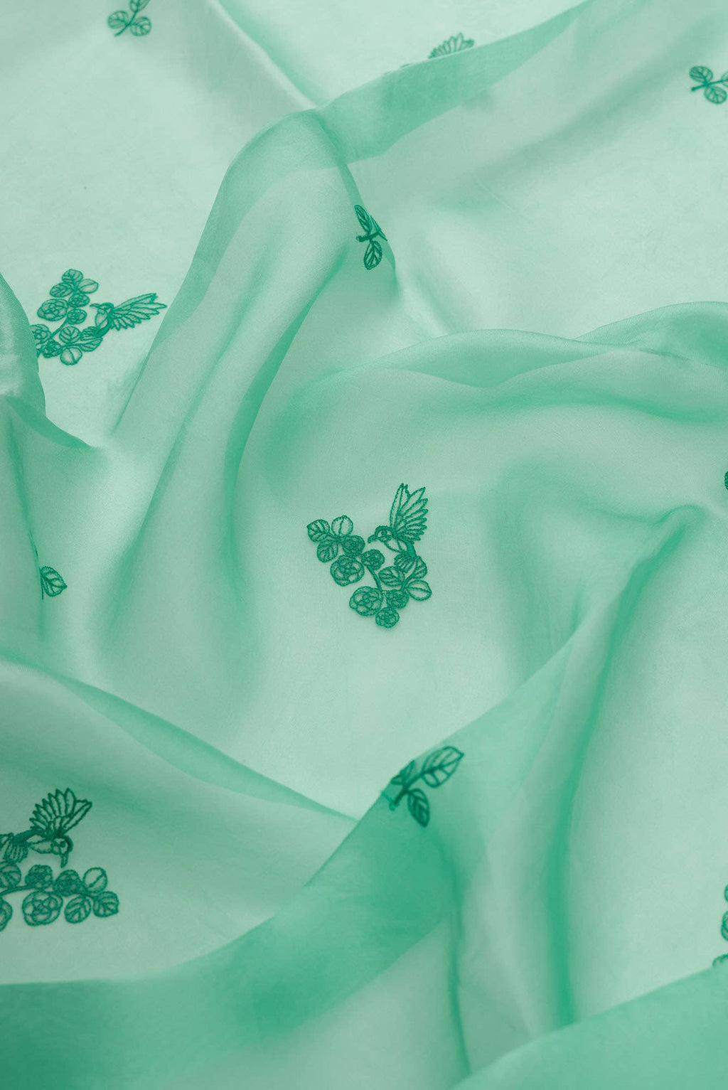 Day dreams Green  floral design saree from Embroidered Romance Collection by Nalli